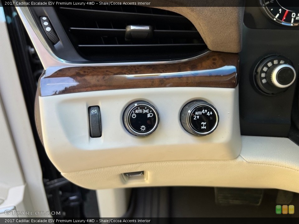 Shale/Cocoa Accents Interior Controls for the 2017 Cadillac Escalade ESV Premium Luxury 4WD #146638597