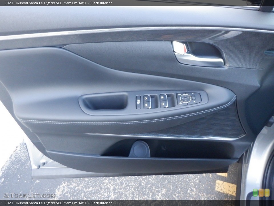 Black Interior Door Panel for the 2023 Hyundai Santa Fe Hybrid SEL Premium AWD #146639419