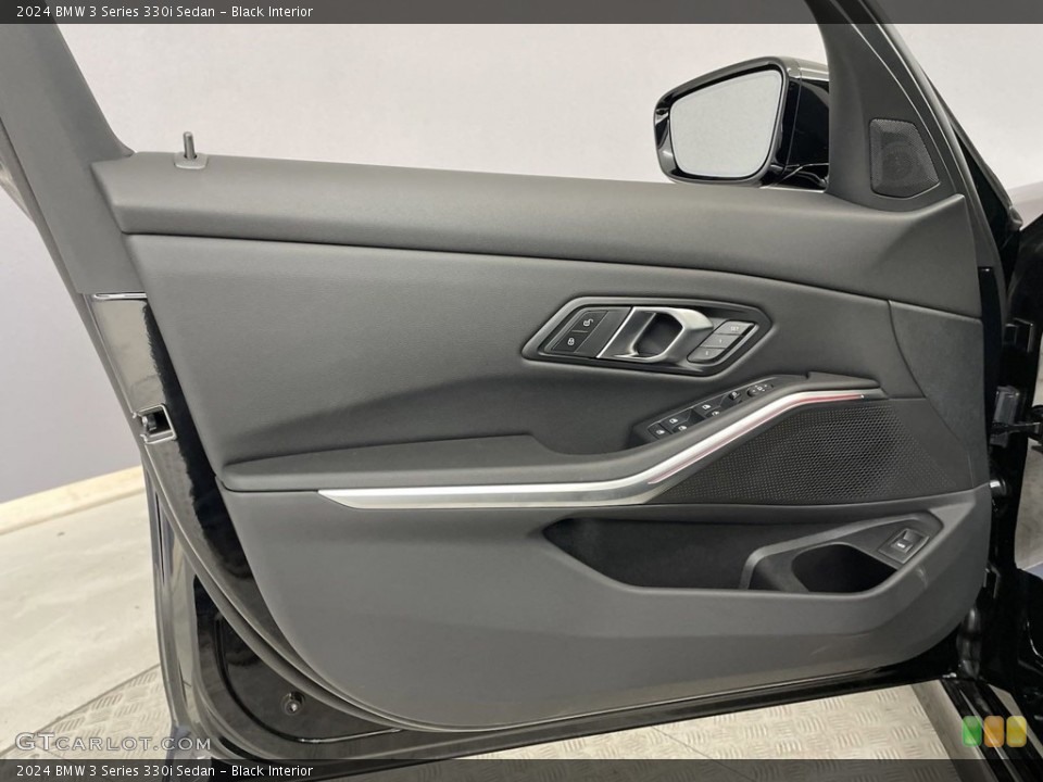 Black Interior Door Panel for the 2024 BMW 3 Series 330i Sedan #146639569