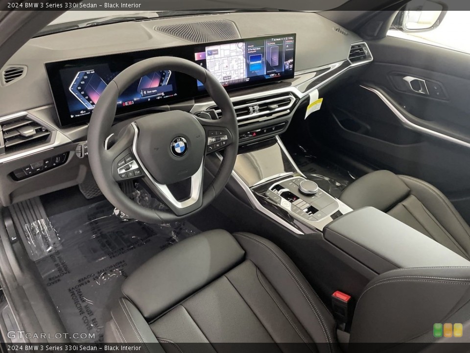 Black Interior Front Seat for the 2024 BMW 3 Series 330i Sedan #146639611