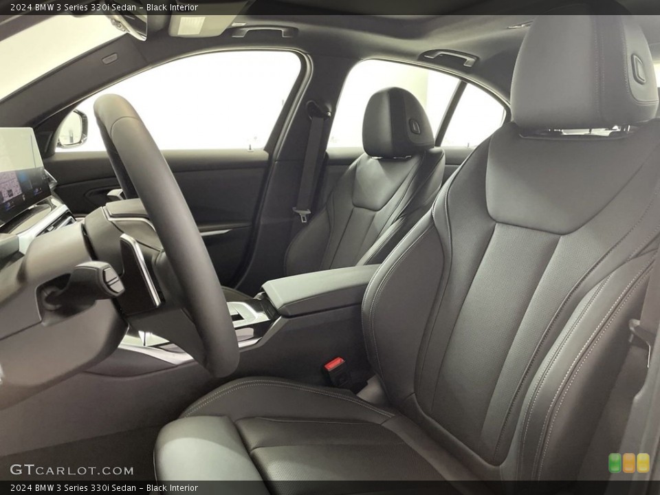 Black Interior Front Seat for the 2024 BMW 3 Series 330i Sedan #146639629