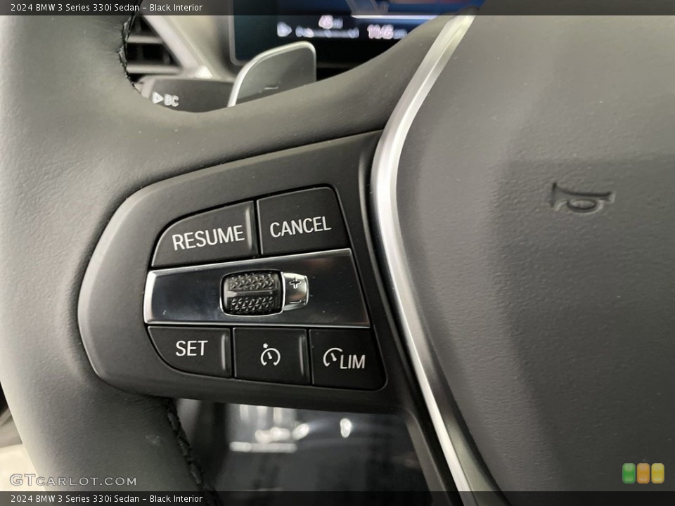 Black Interior Steering Wheel for the 2024 BMW 3 Series 330i Sedan #146639665