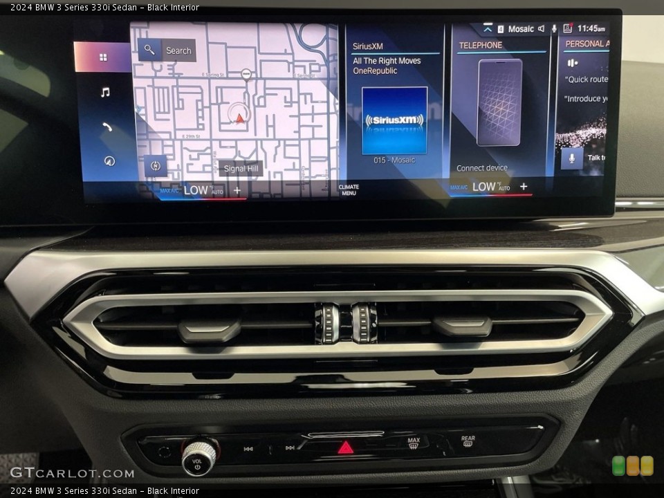 Black Interior Controls for the 2024 BMW 3 Series 330i Sedan #146639740