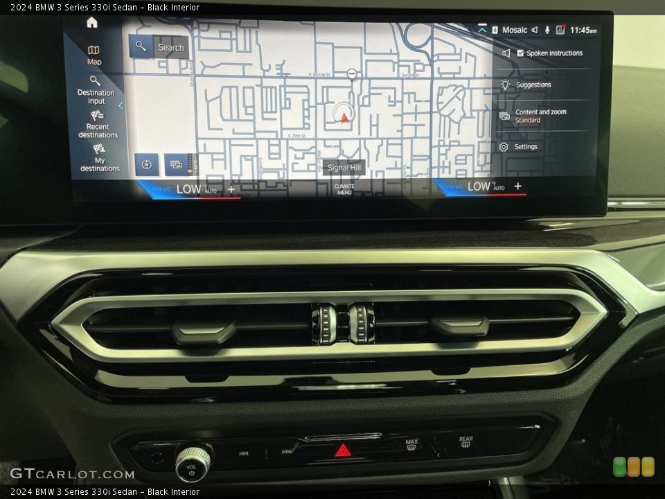 Black Interior Navigation for the 2024 BMW 3 Series 330i Sedan #146639758