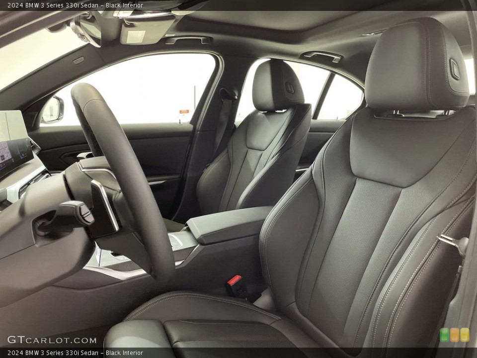 Black Interior Front Seat for the 2024 BMW 3 Series 330i Sedan #146640085