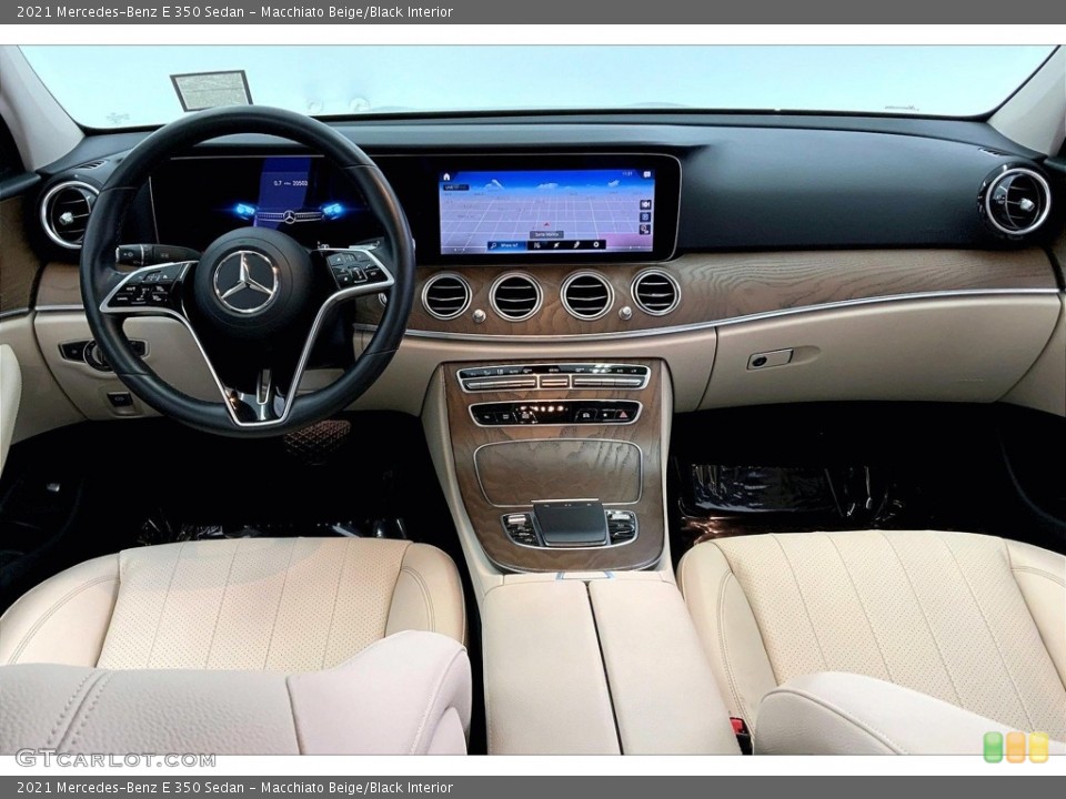 Macchiato Beige/Black 2021 Mercedes-Benz E Interiors