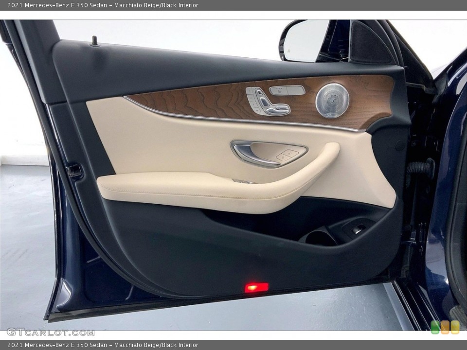 Macchiato Beige/Black Interior Door Panel for the 2021 Mercedes-Benz E 350 Sedan #146640586