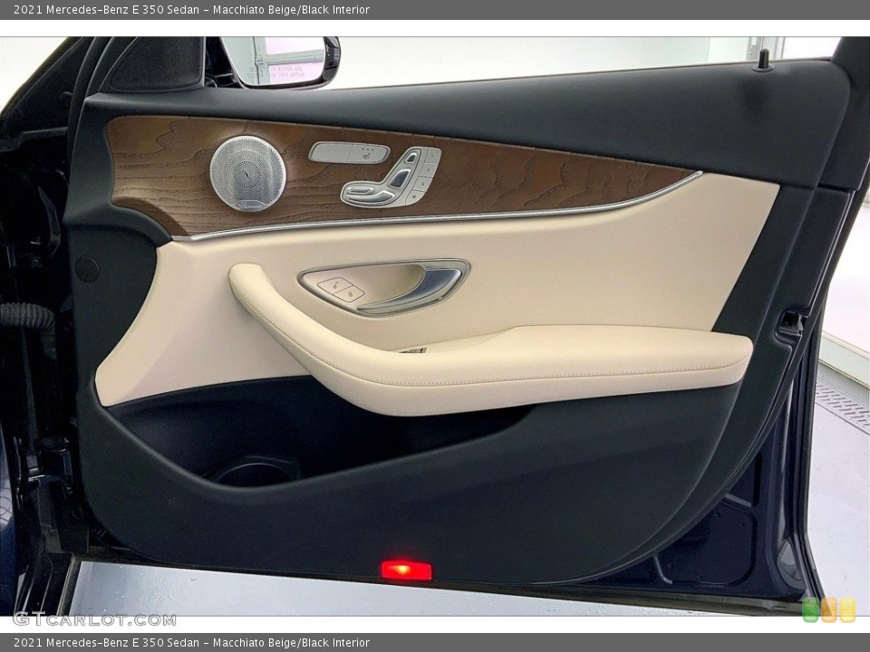 Macchiato Beige/Black Interior Door Panel for the 2021 Mercedes-Benz E 350 Sedan #146640607