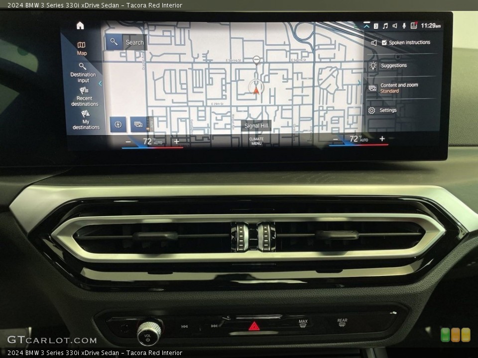Tacora Red Interior Navigation for the 2024 BMW 3 Series 330i xDrive Sedan #146640742