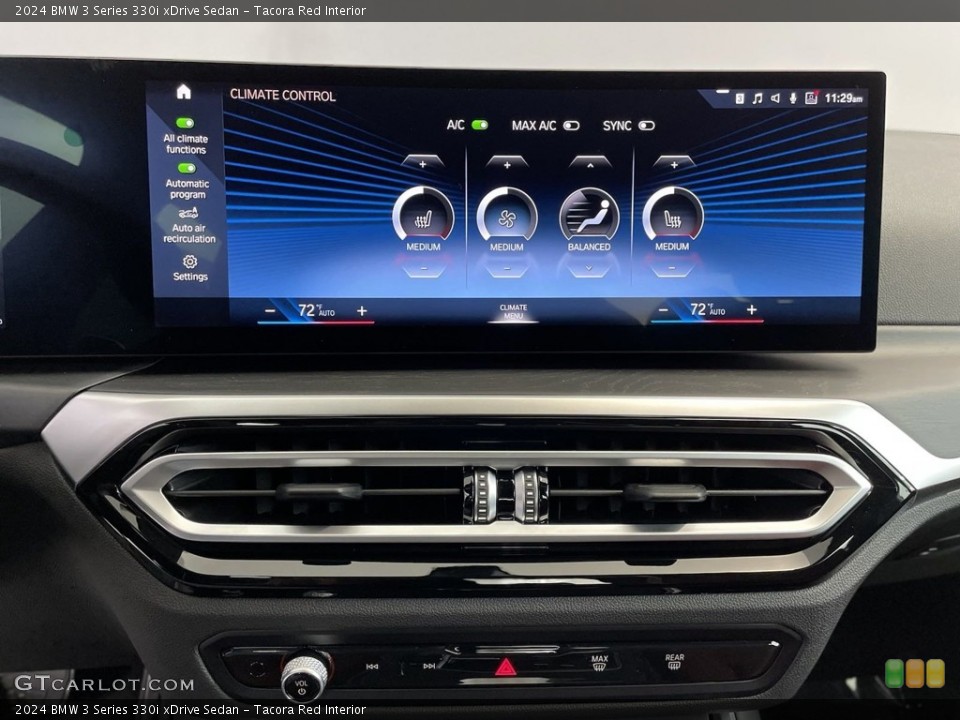 Tacora Red Interior Controls for the 2024 BMW 3 Series 330i xDrive Sedan #146640778