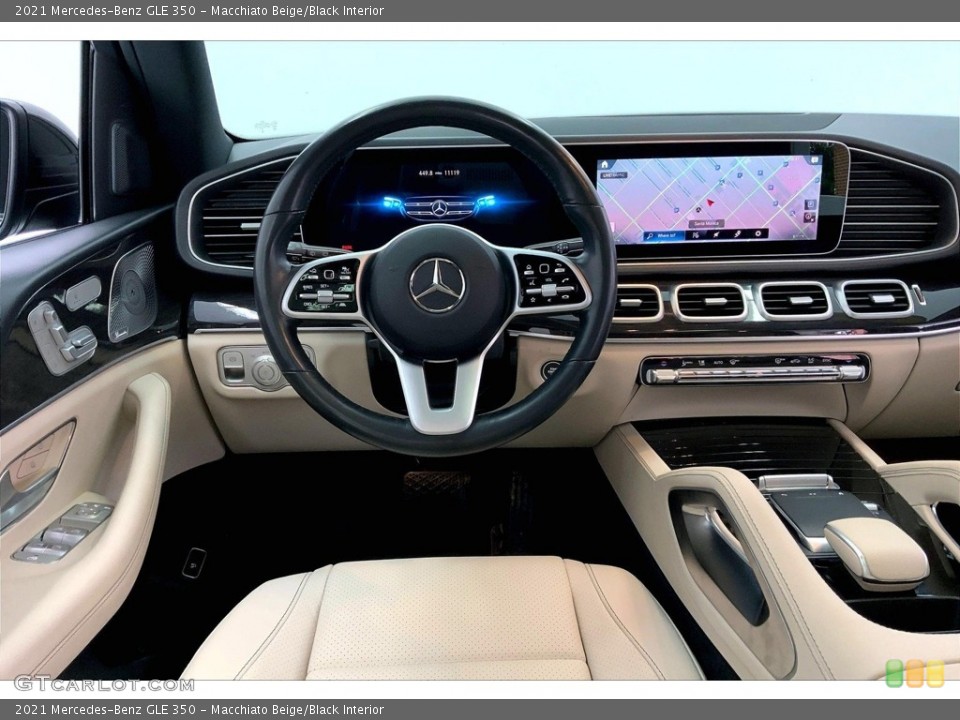 Macchiato Beige/Black Interior Dashboard for the 2021 Mercedes-Benz GLE 350 #146640796