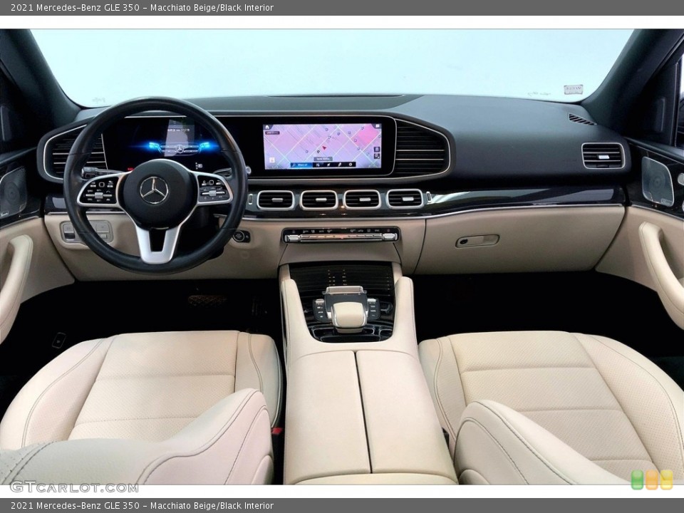 Macchiato Beige/Black Interior Dashboard for the 2021 Mercedes-Benz GLE 350 #146640958
