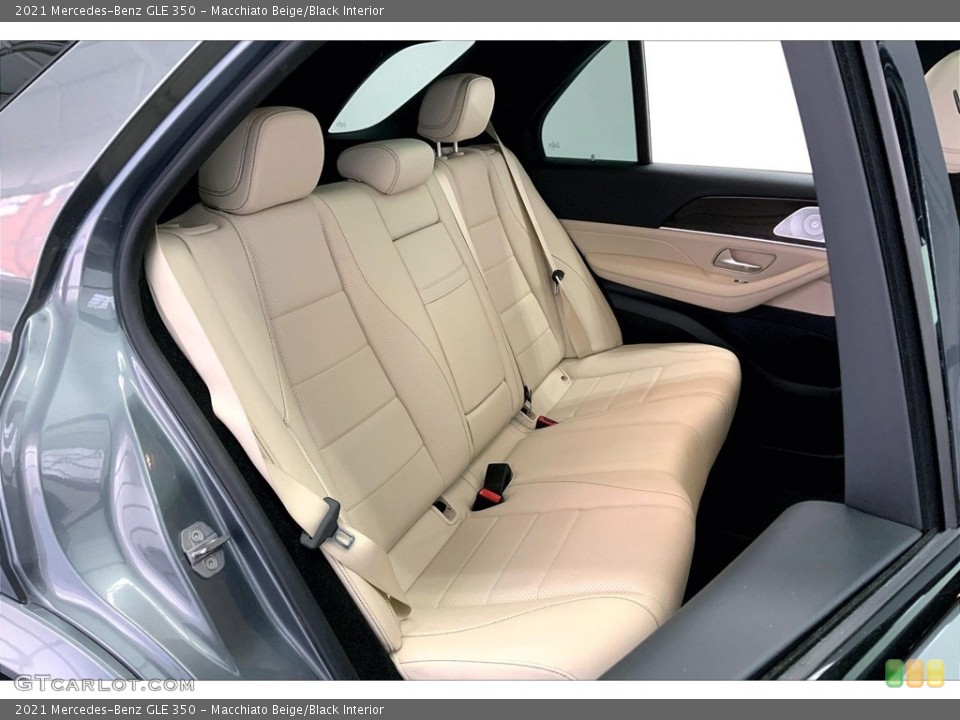Macchiato Beige/Black Interior Rear Seat for the 2021 Mercedes-Benz GLE 350 #146641011