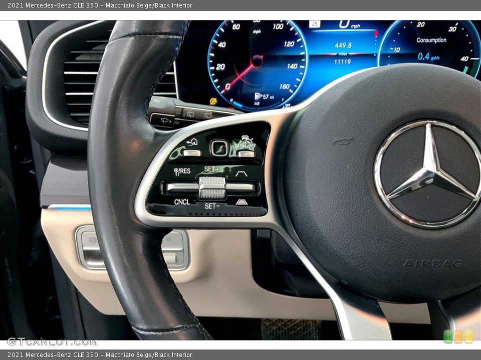 Macchiato Beige/Black Interior Steering Wheel for the 2021 Mercedes-Benz GLE 350 #146641033