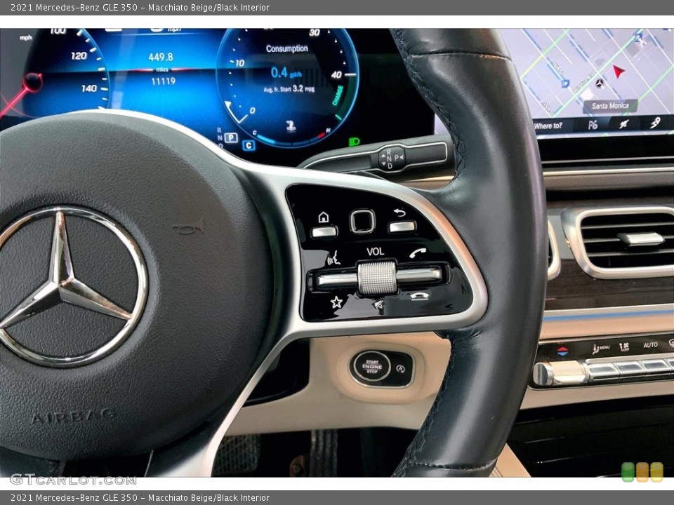Macchiato Beige/Black Interior Steering Wheel for the 2021 Mercedes-Benz GLE 350 #146641051
