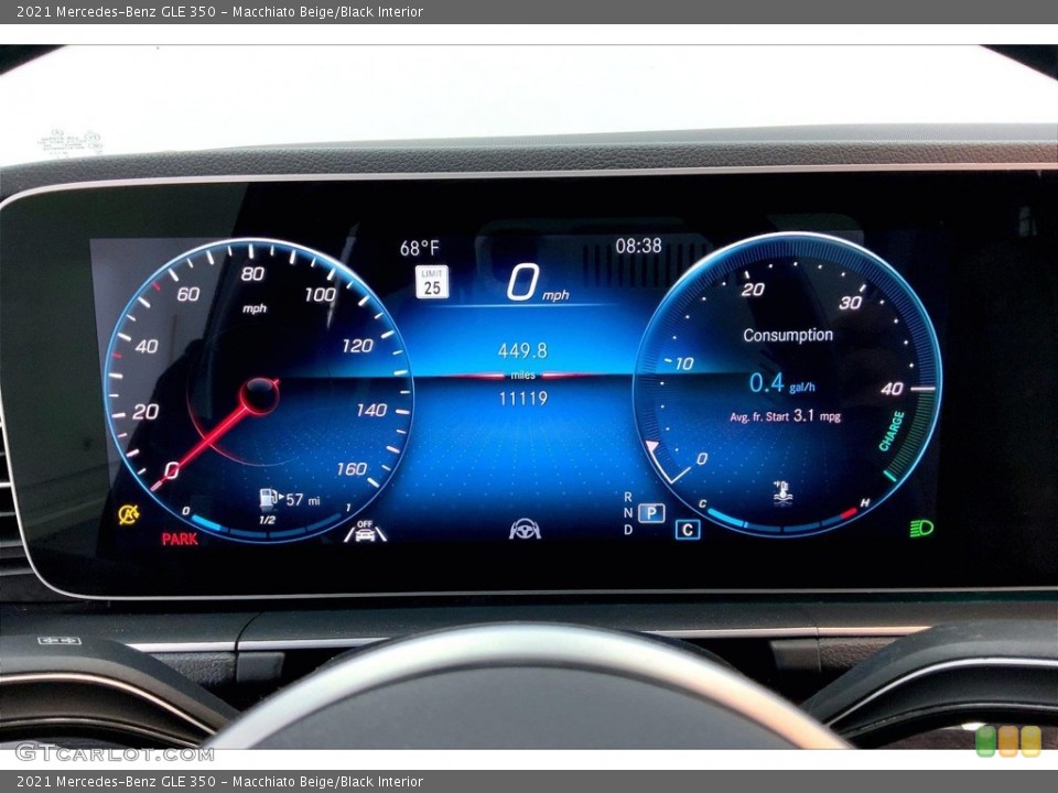 Macchiato Beige/Black Interior Gauges for the 2021 Mercedes-Benz GLE 350 #146641066