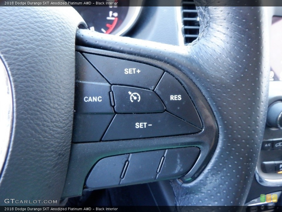 Black Interior Steering Wheel for the 2018 Dodge Durango SXT Anodized Platinum AWD #146642035