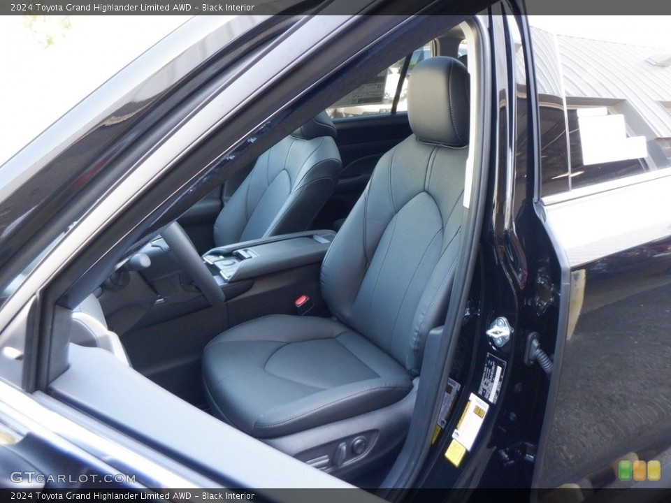Black Interior Front Seat for the 2024 Toyota Grand Highlander Limited AWD #146642542