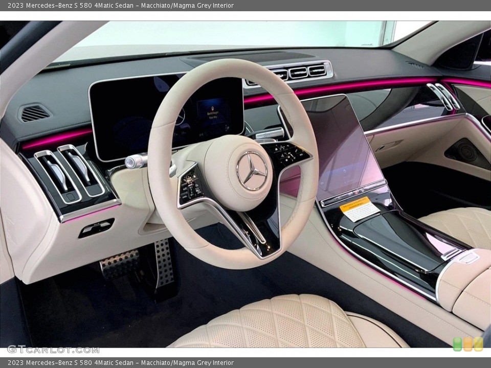 Macchiato/Magma Grey Interior Dashboard for the 2023 Mercedes-Benz S 580 4Matic Sedan #146642563