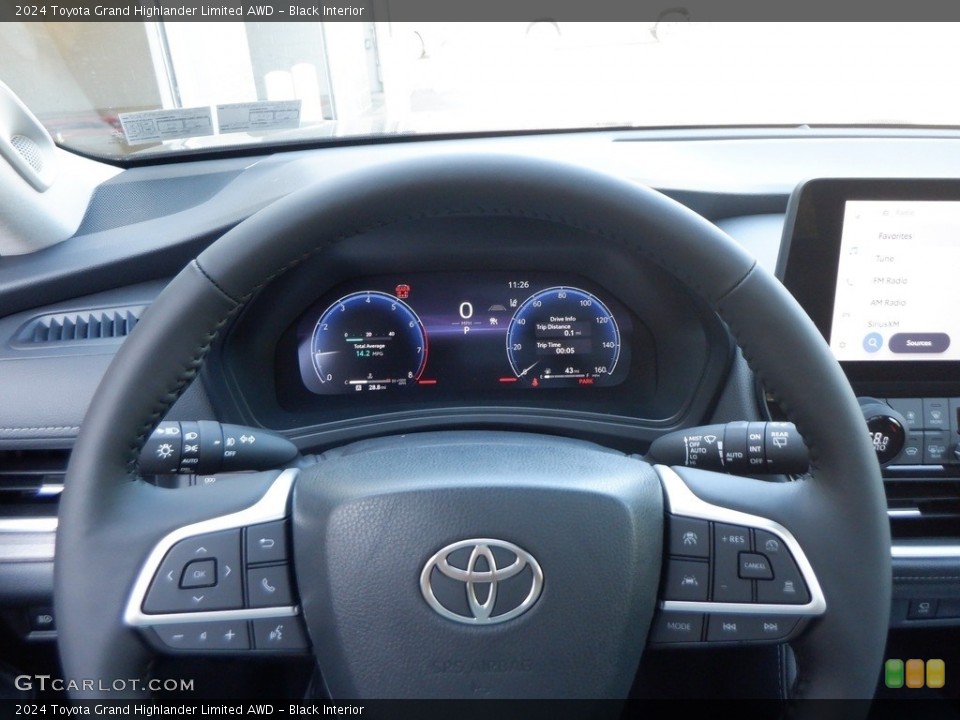 Black Interior Steering Wheel for the 2024 Toyota Grand Highlander Limited AWD #146642599