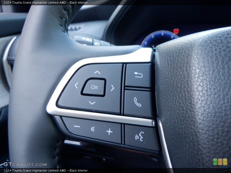 Black Interior Steering Wheel for the 2024 Toyota Grand Highlander Limited AWD #146642605