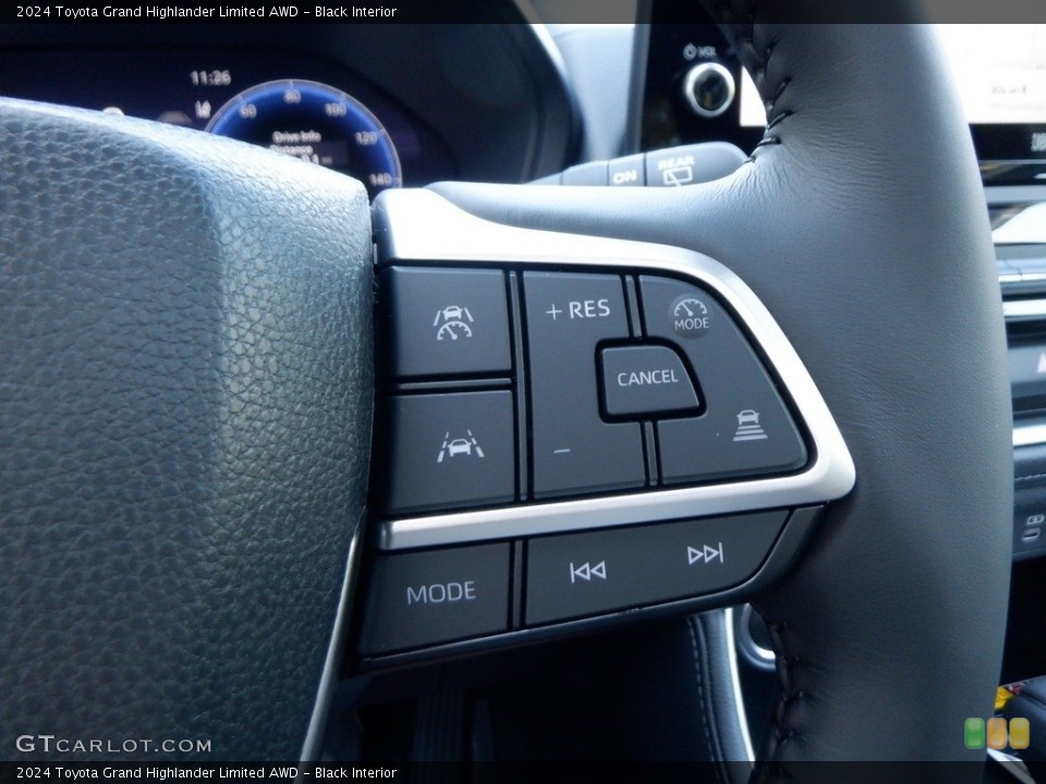 Black Interior Steering Wheel for the 2024 Toyota Grand Highlander Limited AWD #146642611