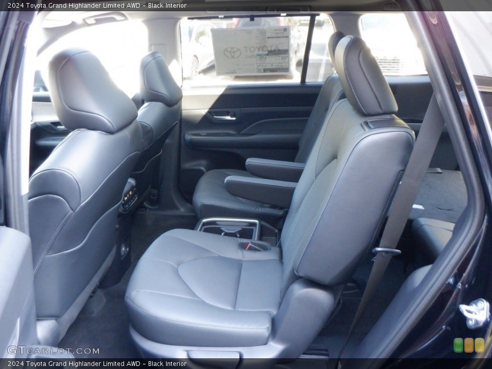 Black Interior Rear Seat for the 2024 Toyota Grand Highlander Limited AWD #146642629