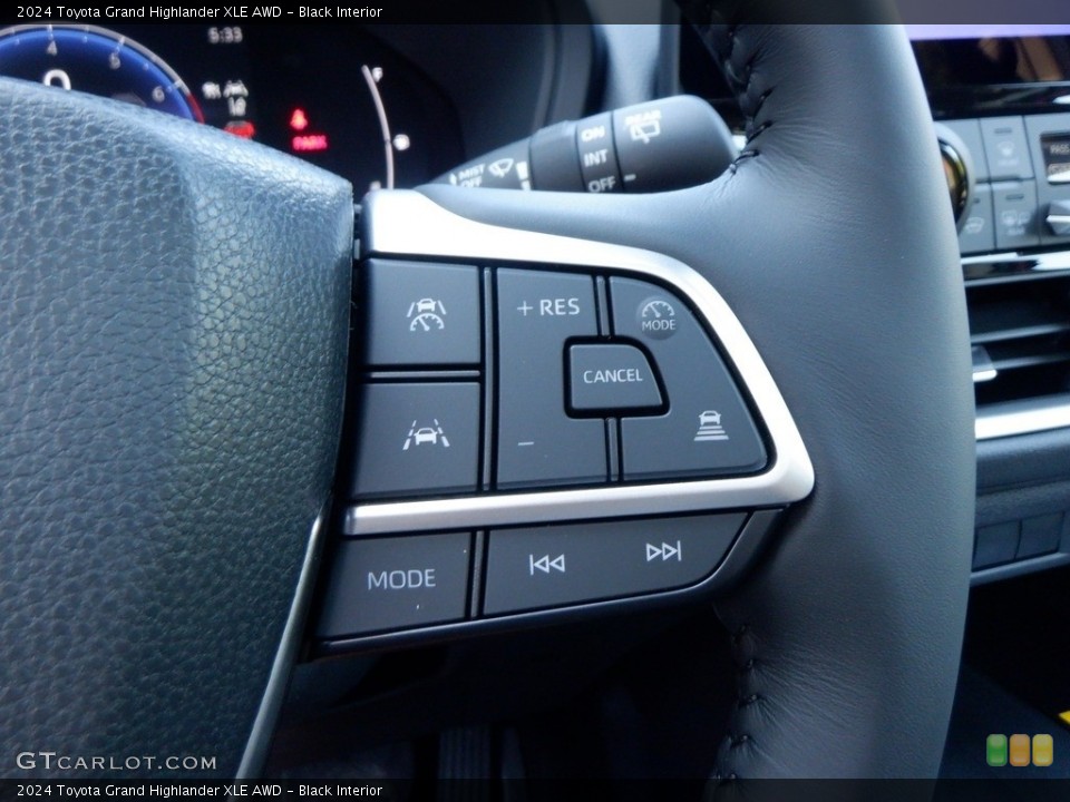 Black Interior Steering Wheel for the 2024 Toyota Grand Highlander XLE AWD #146642767