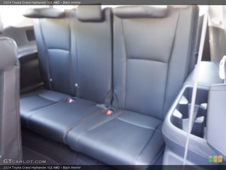 Black Interior Rear Seat for the 2024 Toyota Grand Highlander XLE AWD #146642779