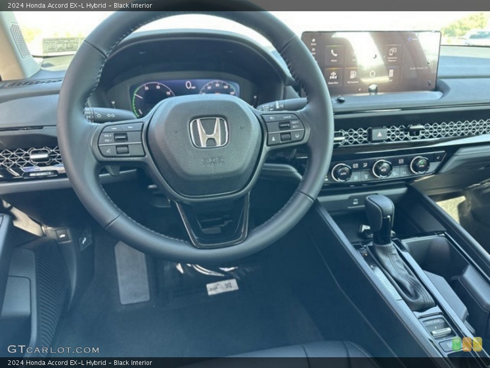 Black Interior Dashboard for the 2024 Honda Accord EX-L Hybrid #146642830