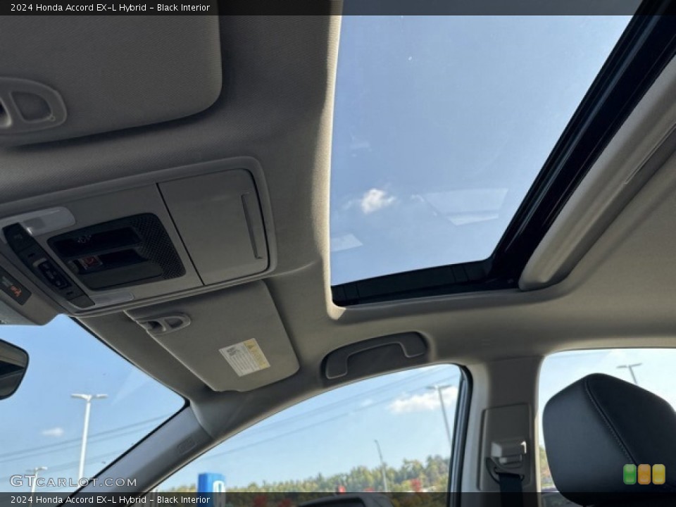 Black Interior Sunroof for the 2024 Honda Accord EX-L Hybrid #146642839