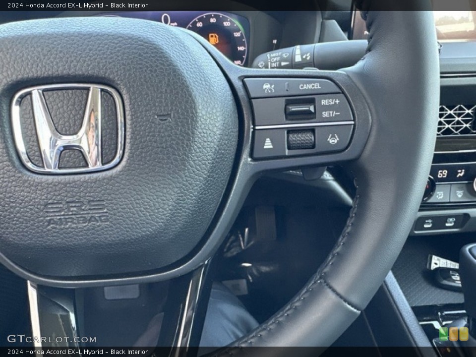 Black Interior Steering Wheel for the 2024 Honda Accord EX-L Hybrid #146642854