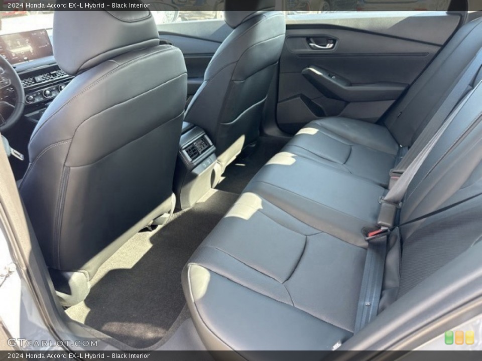 Black Interior Rear Seat for the 2024 Honda Accord EX-L Hybrid #146642860