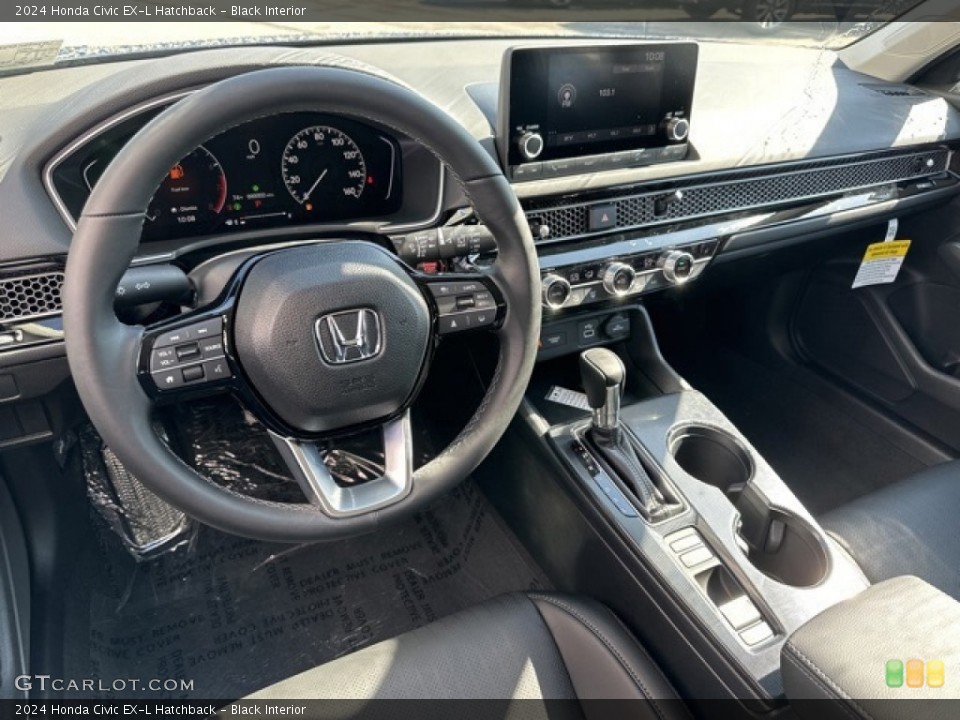 Black Interior Photo for the 2024 Honda Civic EX-L Hatchback #146642887