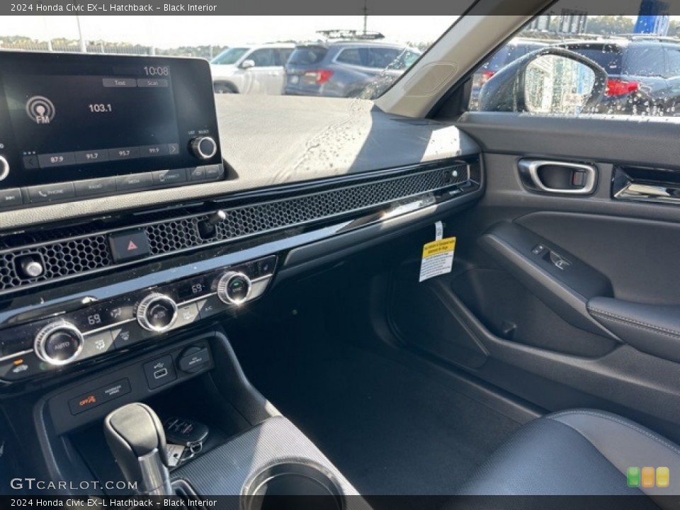 Black Interior Dashboard for the 2024 Honda Civic EX-L Hatchback #146642920