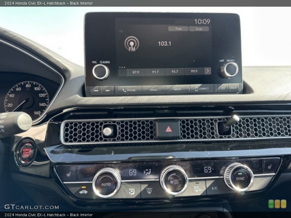 Black Interior Controls for the 2024 Honda Civic EX-L Hatchback #146642926