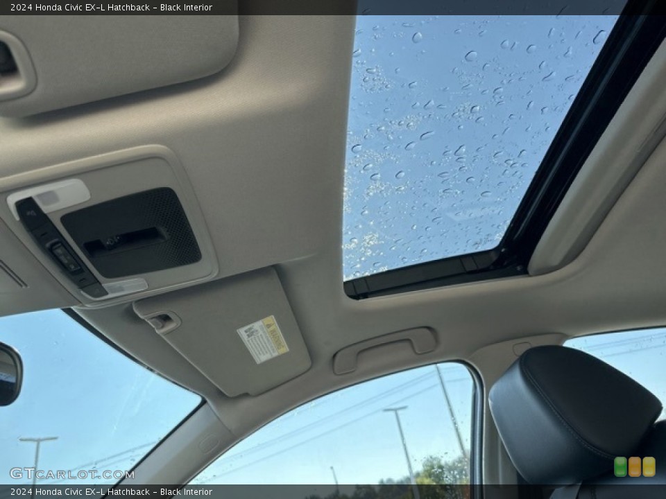 Black Interior Sunroof for the 2024 Honda Civic EX-L Hatchback #146642929