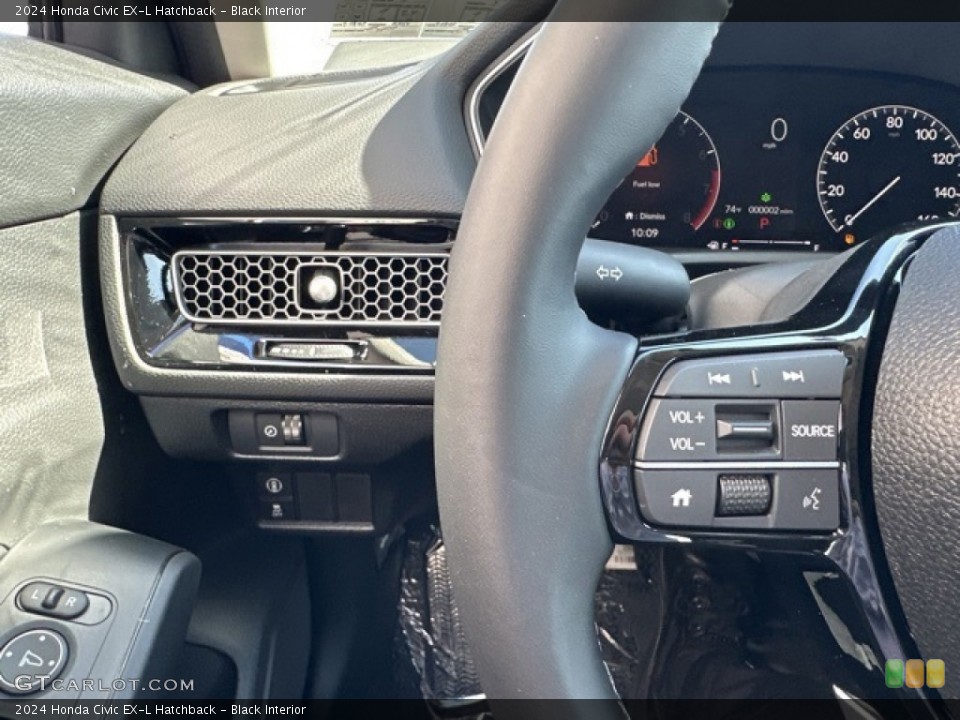 Black Interior Steering Wheel for the 2024 Honda Civic EX-L Hatchback #146642935