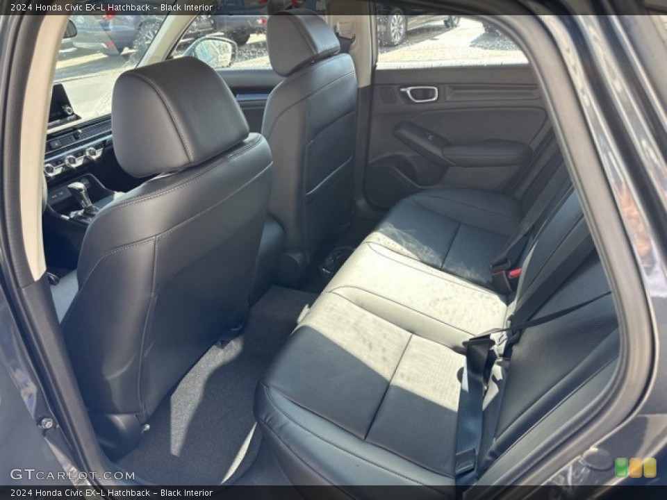 Black Interior Rear Seat for the 2024 Honda Civic EX-L Hatchback #146642944
