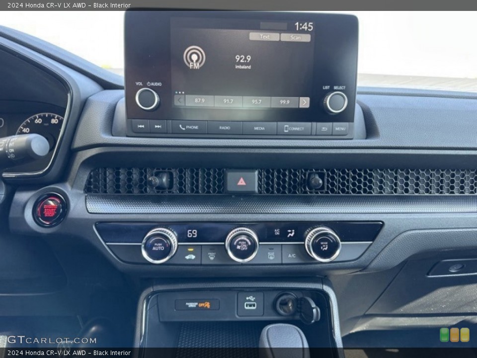 Black Interior Controls for the 2024 Honda CR-V LX AWD #146643013
