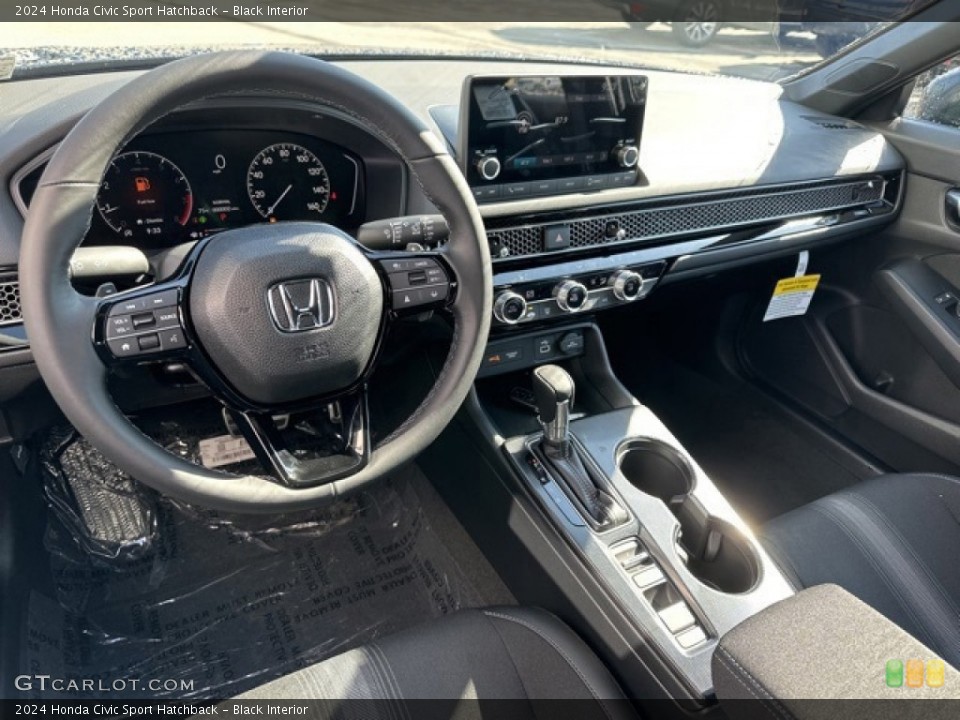 Black Interior Dashboard for the 2024 Honda Civic Sport Hatchback #146643061