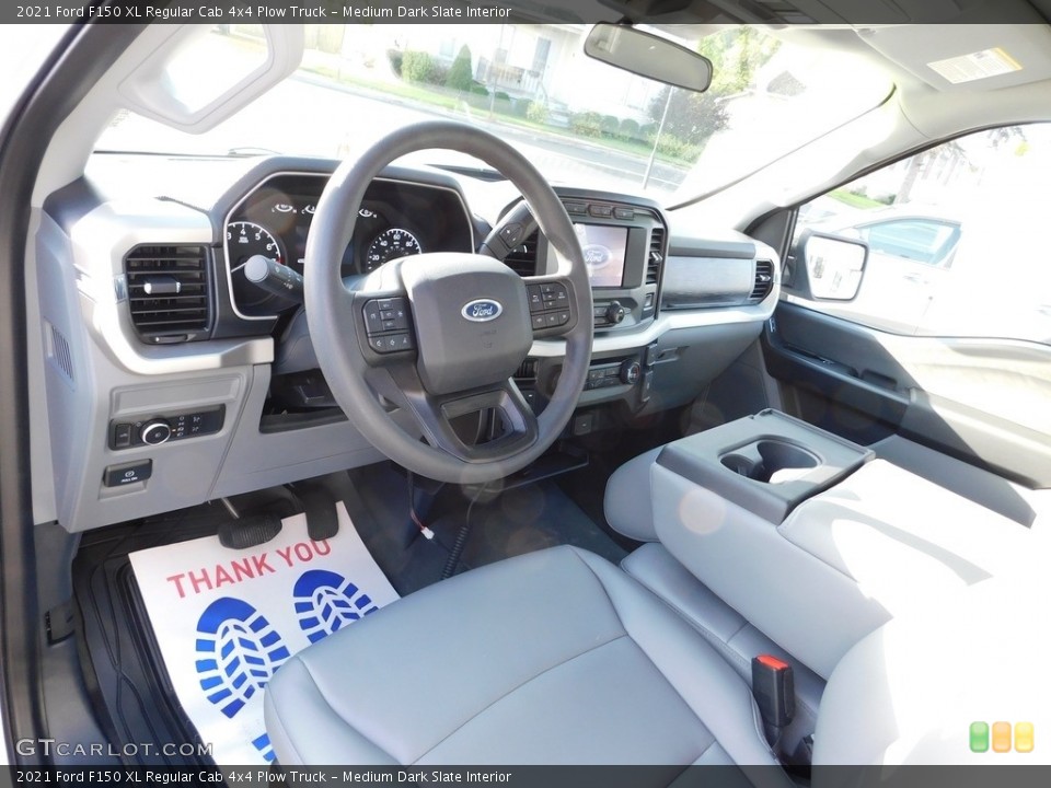 Medium Dark Slate Interior Photo for the 2021 Ford F150 XL Regular Cab 4x4 Plow Truck #146644018