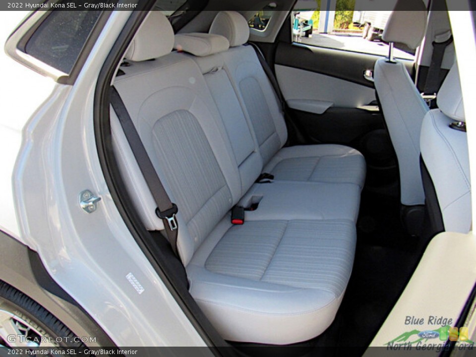 Gray/Black Interior Rear Seat for the 2022 Hyundai Kona SEL #146644887