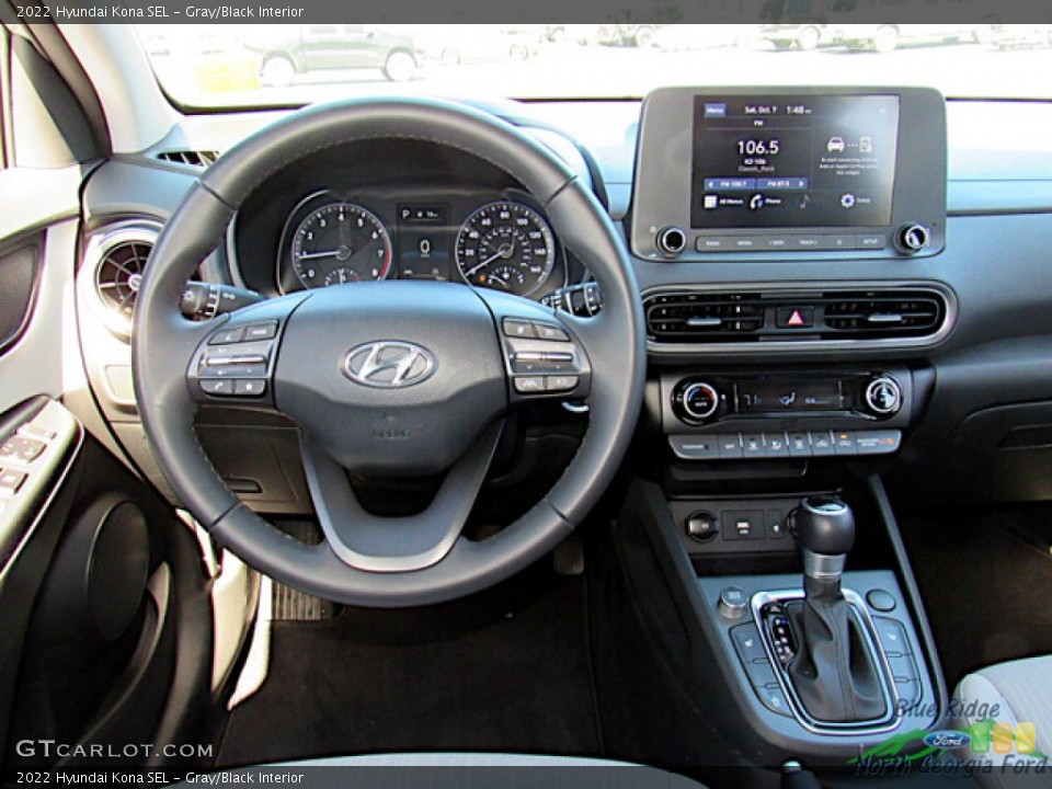 Gray/Black Interior Dashboard for the 2022 Hyundai Kona SEL #146644928
