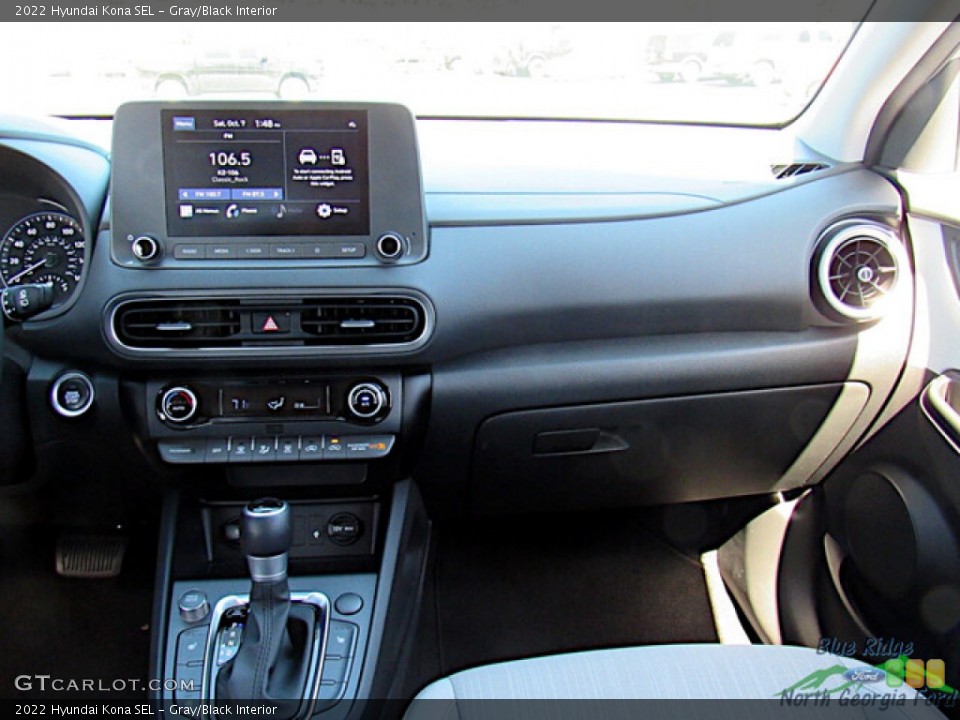Gray/Black Interior Dashboard for the 2022 Hyundai Kona SEL #146644948