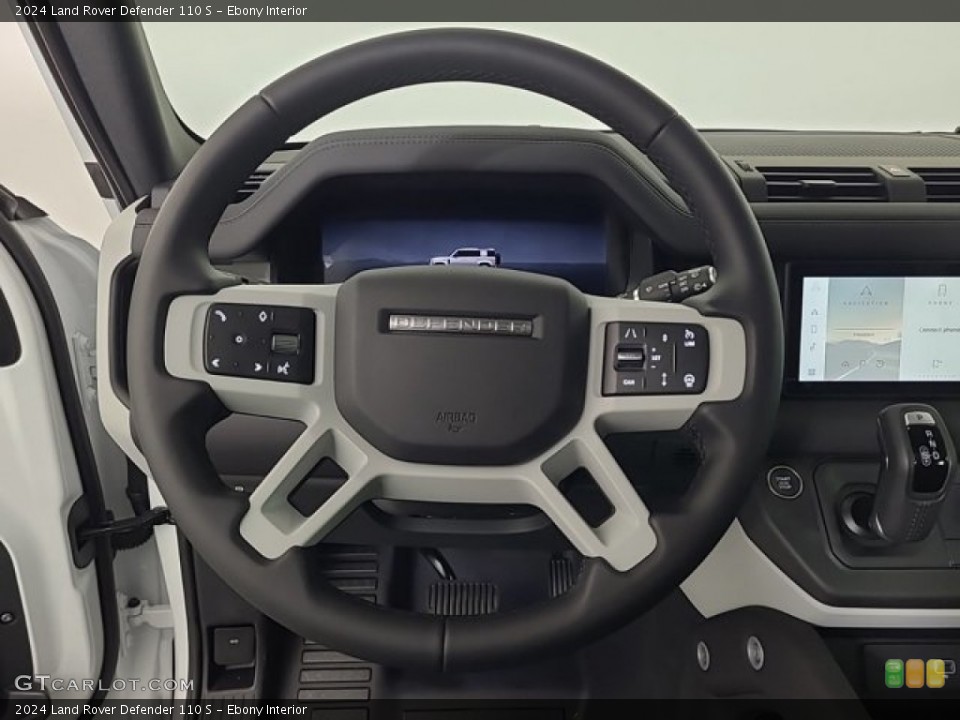 Ebony Interior Steering Wheel for the 2024 Land Rover Defender 110 S #146644953
