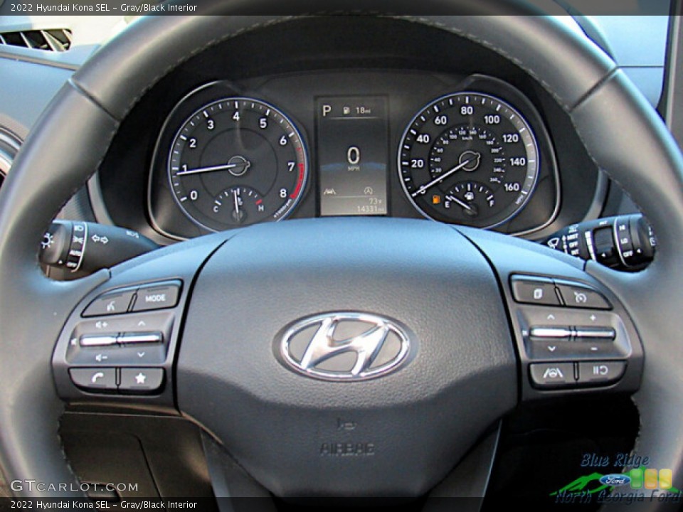 Gray/Black Interior Steering Wheel for the 2022 Hyundai Kona SEL #146644995