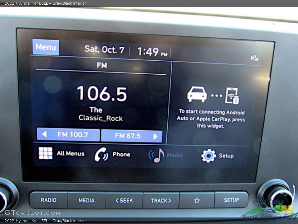 Gray/Black Interior Audio System for the 2022 Hyundai Kona SEL #146645021