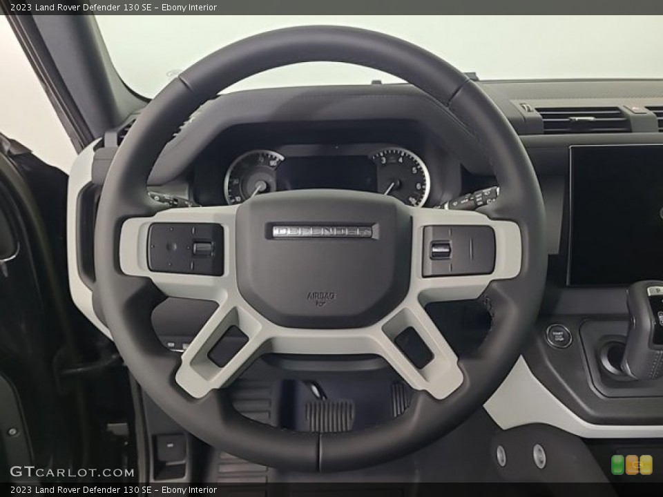 Ebony Interior Steering Wheel for the 2023 Land Rover Defender 130 SE #146645595