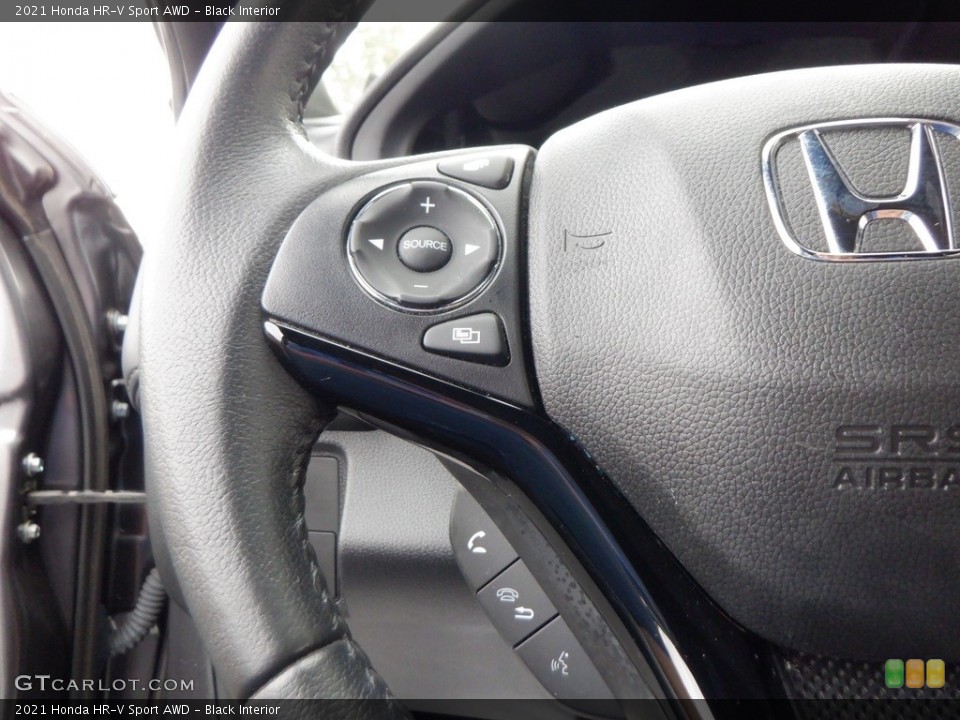 Black Interior Steering Wheel for the 2021 Honda HR-V Sport AWD #146646399